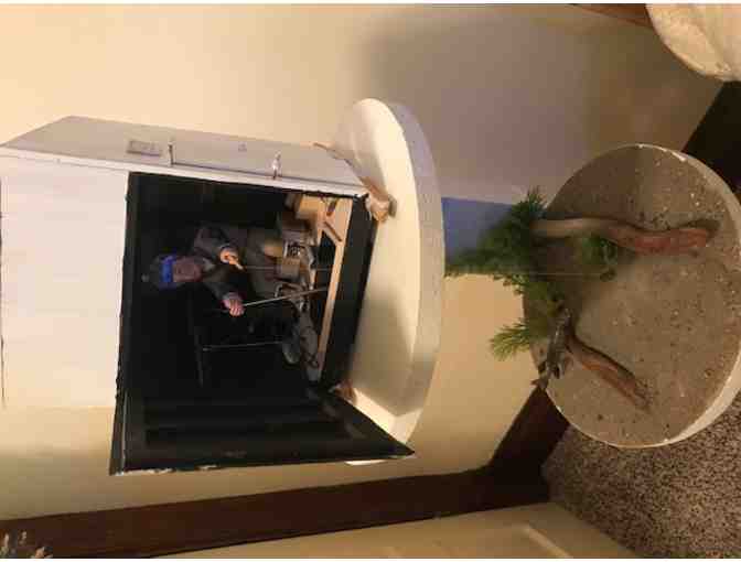 Hand Carved and Handcrafted Ice Fishing Shanty