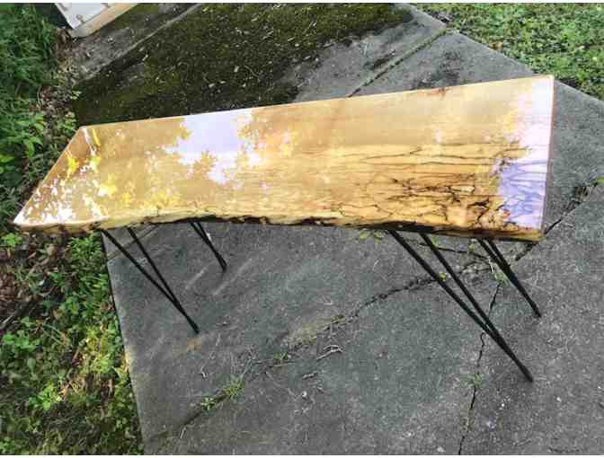 Live Edge Maple Sofa Table