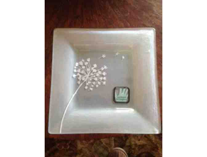 Dandelion Glass Platter by Glass Innovator Annie Morhauser