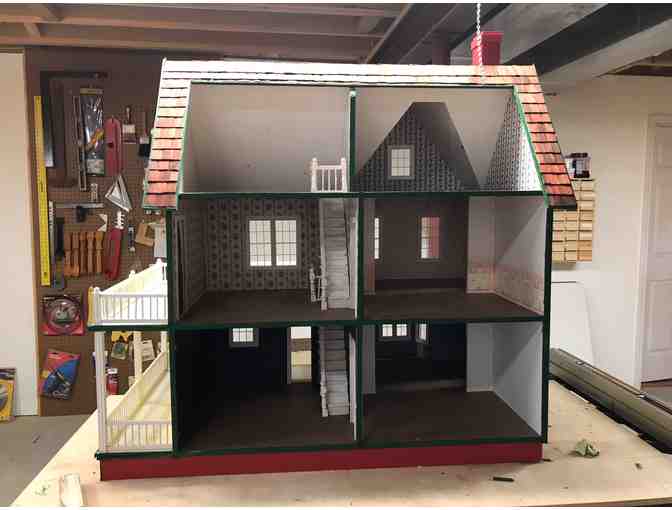 Exquisite Victorian Farmhouse Dollhouse - hand-crafted with meticulous details