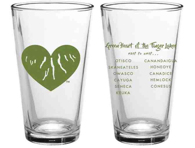 Green Heart of the Finger Lakes 16oz Pint Glass's - Photo 1