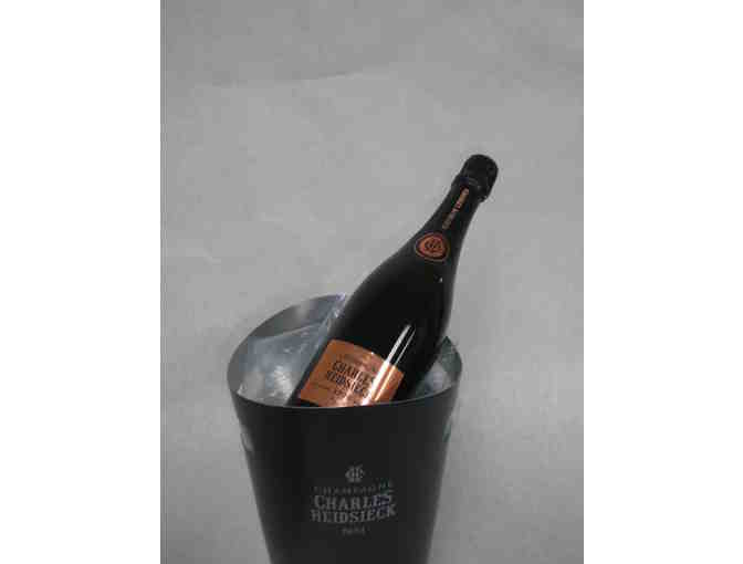 Charles Heidsieck 1999 Vintage Rose Champagne, Bucket, and Stopper