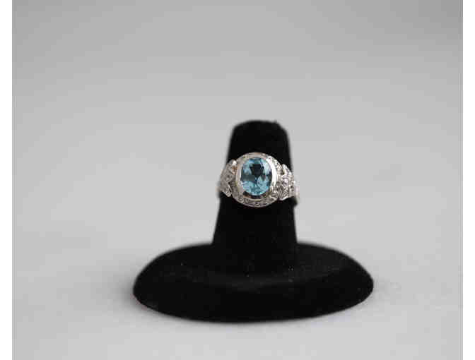 Antique Blue Topaz Ring