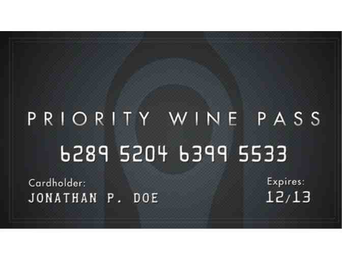 2 Priority Wine Passes for 1 year