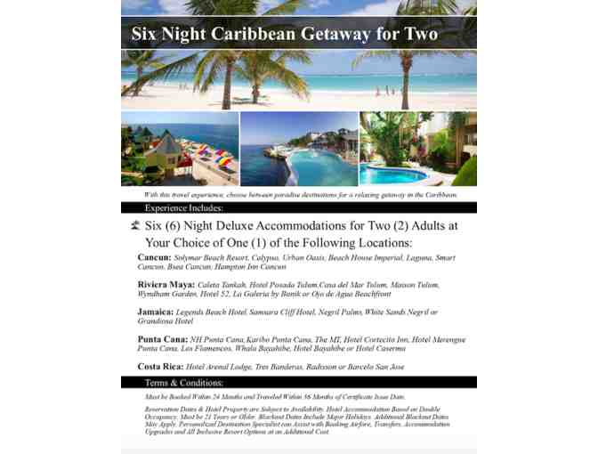 Six Night Caribbean Getaway for Two
