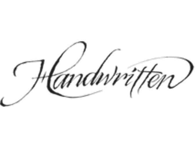 Handwritten: Intimate Wine tasting in Napa for 4 guests