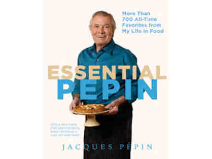 Autographed copy of Essential Pepin Cookbook with DVD