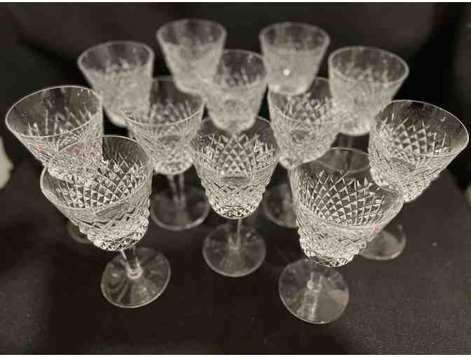 Twelve Vintage Waterford Wine Glasses