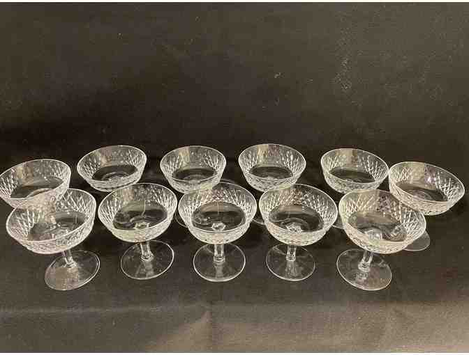 Eleven Waterford Vintage Champagne or Sherbert Glasses