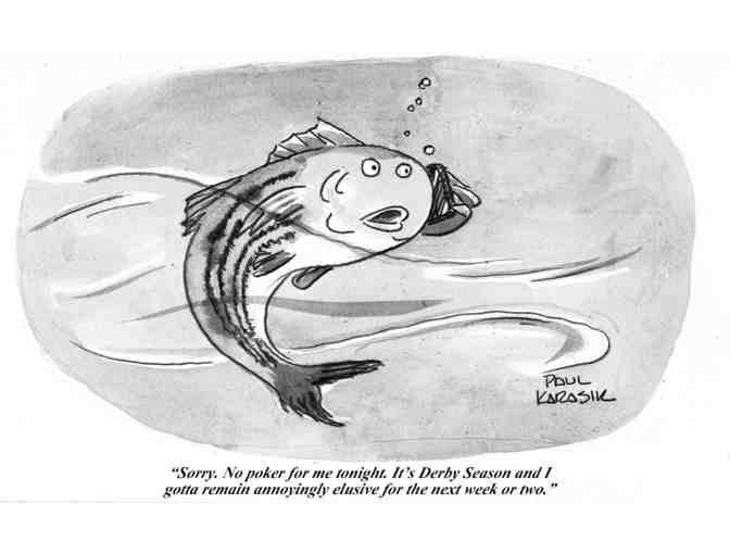 Framed Cartoon Print by New Yorker Cartoonist Paul Karasik