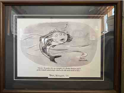 Framed Cartoon Print by New Yorker Cartoonist Paul Karasik
