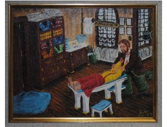 Original Gerald Lee Nees Oil Painting - 'Short Leg Right'