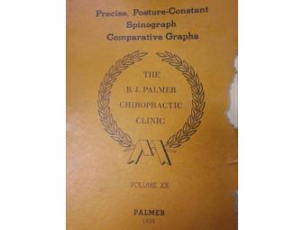Vintage B.J. Palmer Chiropractic Clinic Book