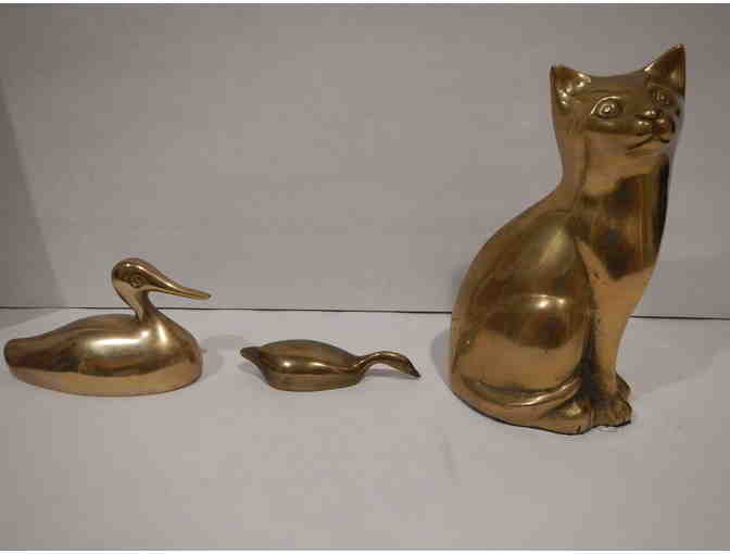Set/3 Brass animals