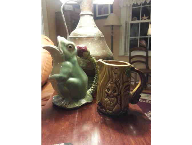 Set of Two Vintage Animal Themed Pitchers