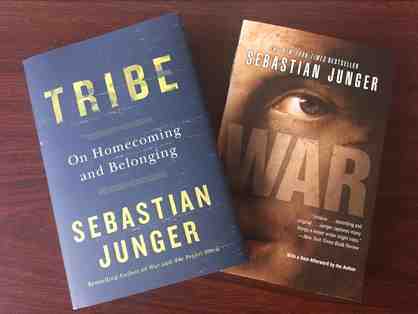 Autographed Copies of Sebastian Junger's books WAR and Tribe