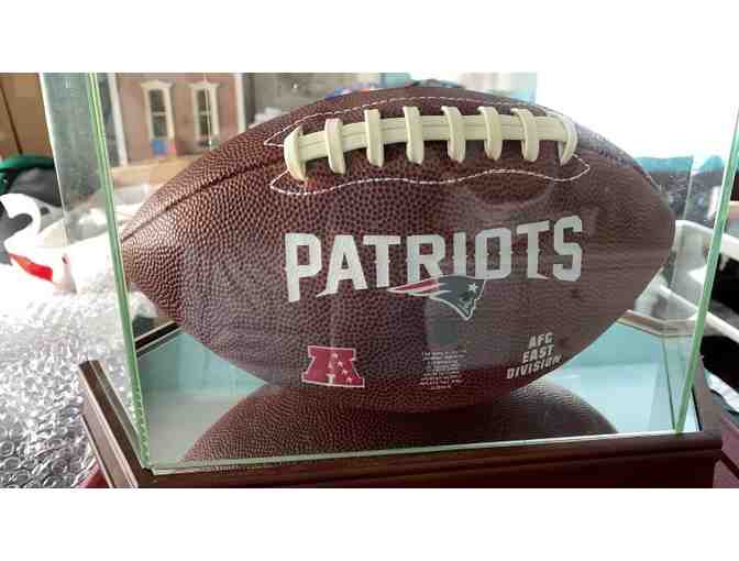 AUTOGRAPHED TOM BRADY PATRIOTS AFC EAST DIVISION FOOTBALL WITH LETTER OF AUTHENTICI