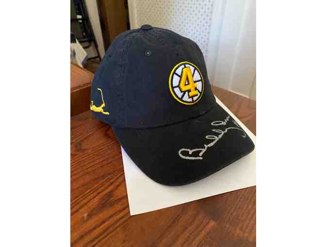 BOBBY ORR AUTOGRAPHED BLACK CAP WITH FLYING GOAL EMBROIDERY