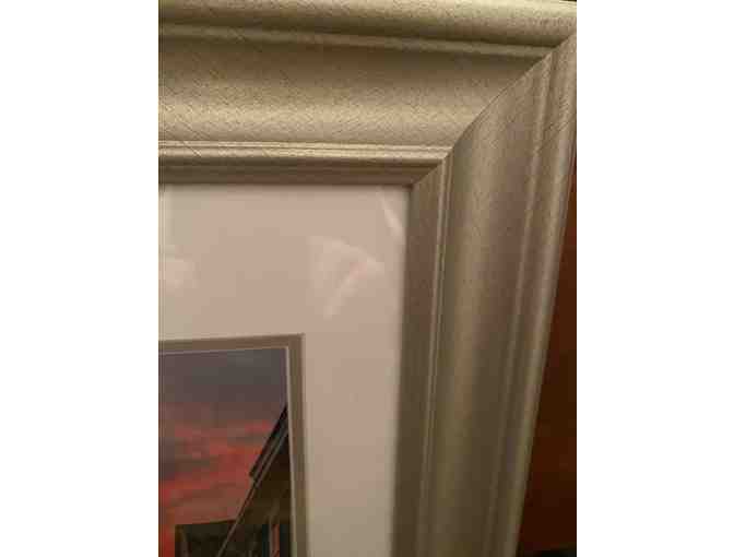 FRAMED PHOTOGRAPHY OF SUNSET LOOKING UP STATE STREET BY DM, 14 1/2 BY 17 1/2 - Photo 2