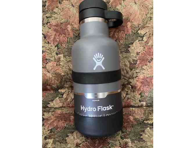 GREY HYDRO FLASK GROWLER (64 OUNCES) WITH BLACK TRIM...AND SMALL BLACK LUNCHBOX - Photo 3