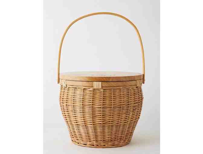 "BEACH PEOPLE" RATTAN BASKET COOLER WITH WINE, WATER, AND GOODIES! - Photo 5