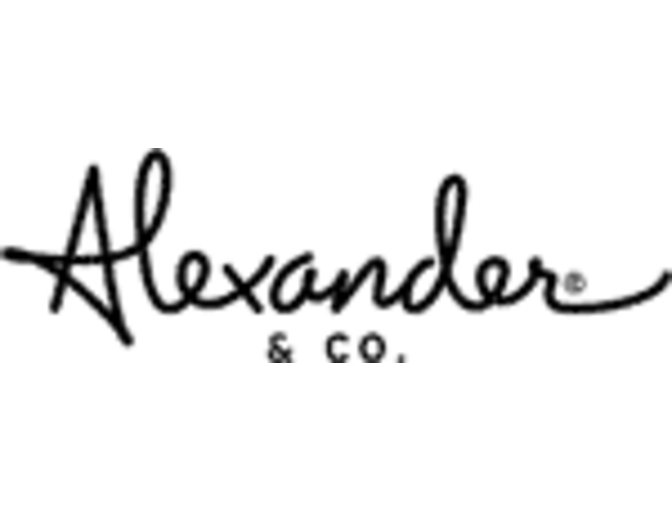 Vintage, personalized artwork from Alexander & Co.