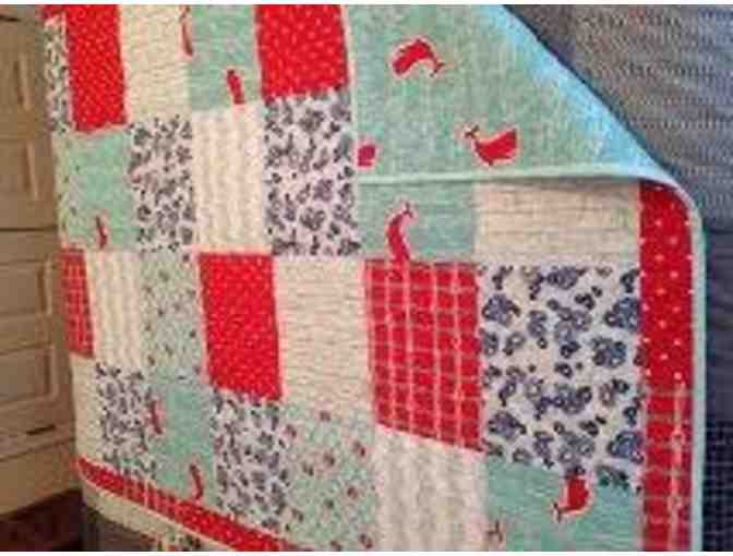 Gift Basket for Baby - Includes Handmade Quilt