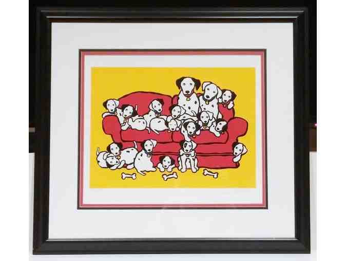 Marc Tetro's 'The Puppies are Here' 1997 Original Serigraph - Limited Edition, Hand Signed