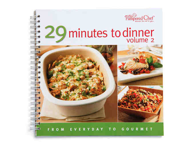 Pampered Chef Cutting Board & Cookbook