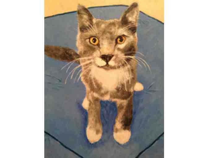 Custom Handpainted Pet Portrait - 20x206 on Canvas Board or Stretched Canvas
