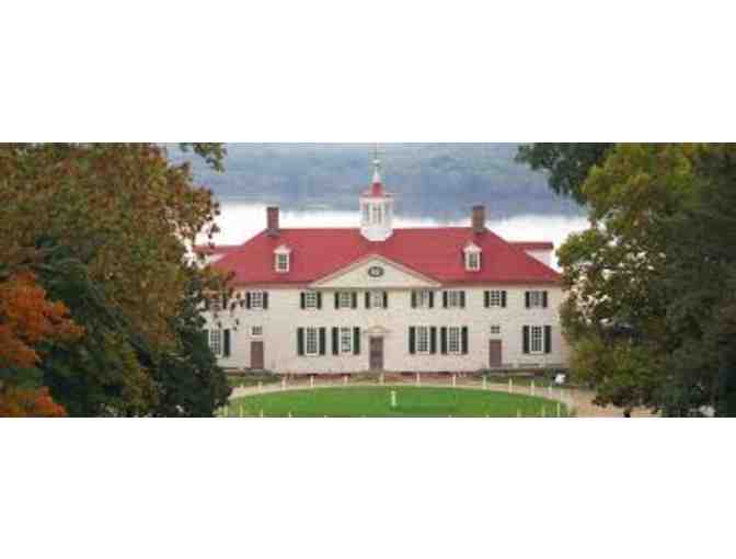 4 daytime Admission tickets to George Washington's Mount Vernon