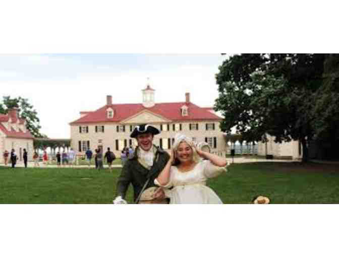 4 daytime Admission tickets to George Washington's Mount Vernon