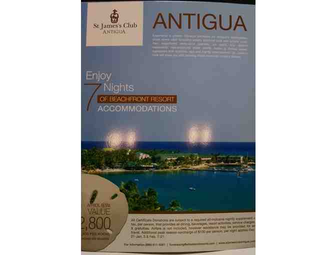 St. James Club Antigua 7 Night Beach Front Accommodations