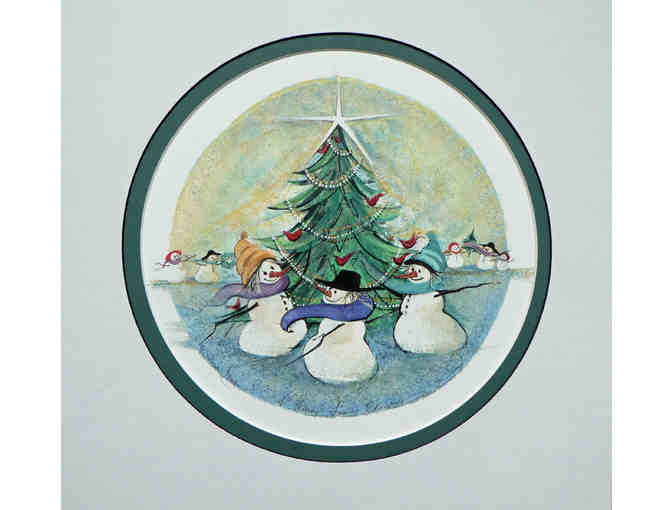 P Buckley Moss Christmas Print
