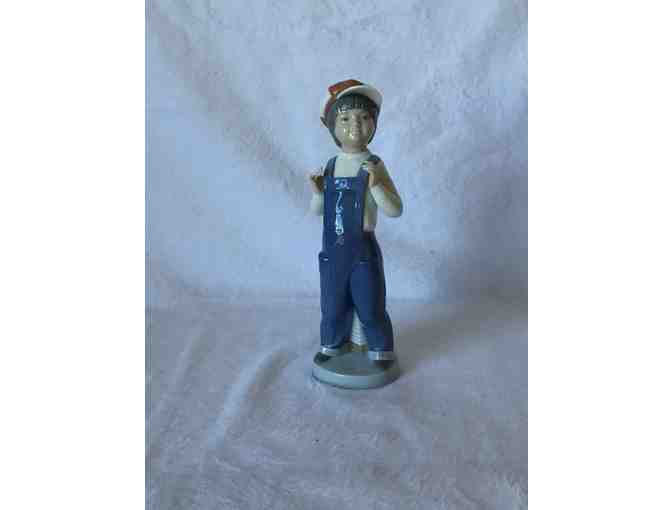 Vintage Lladro 'BOY FROM MADRID' with Accordian, autographed