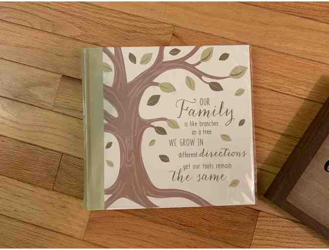 Family Photo Album and Wood Sign