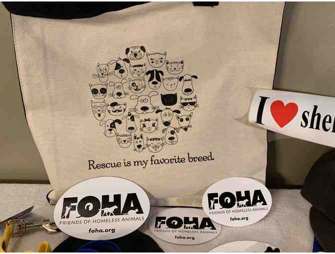 FOHA Merchandise Goody Bag and gift certificate