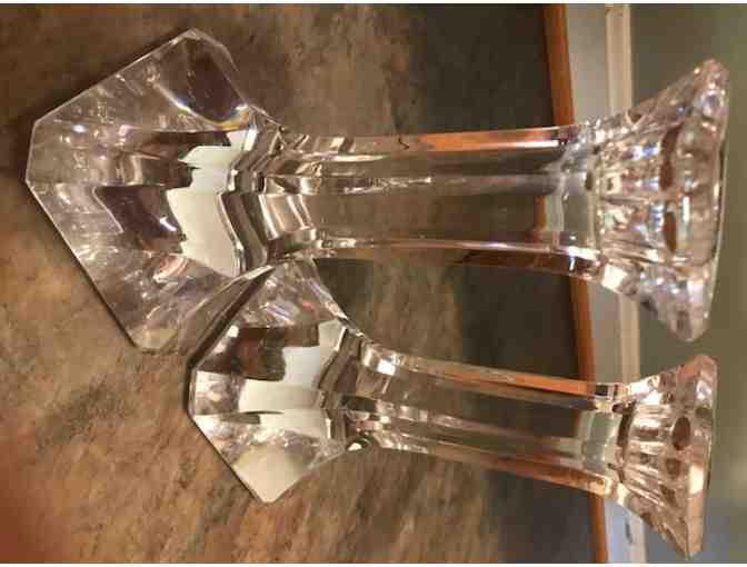 Orrefors Crystal Candlesticks