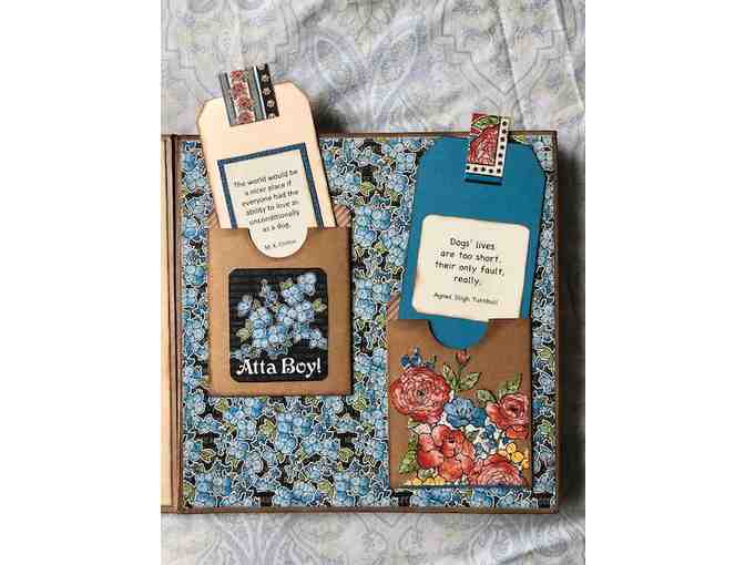 Handmade 'Home Is Where the Dog Is' Mini Album/Journal