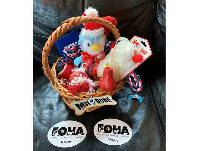 FOhA Dog Toy Basket - Red