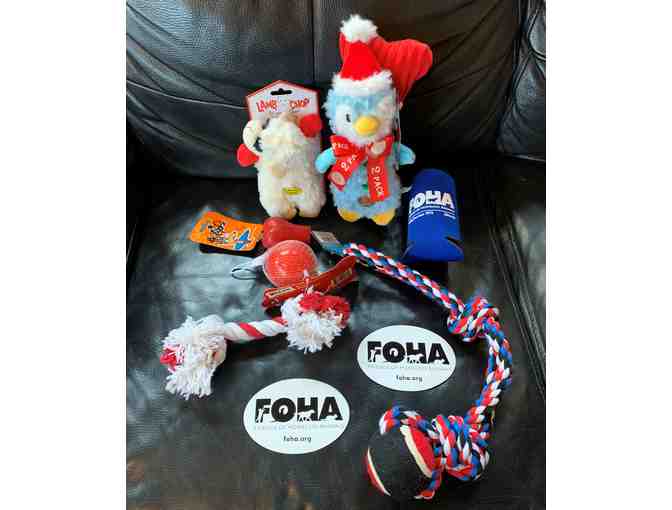 FOhA Dog Toy Basket - Red