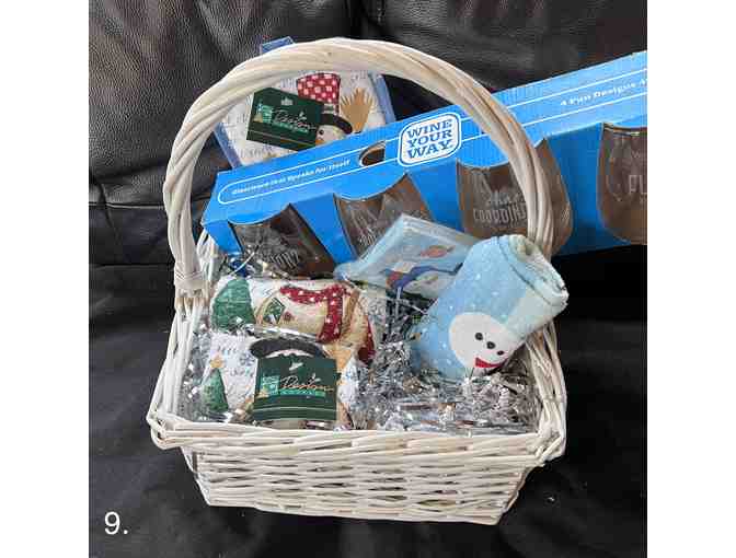 FOHA Blue Christmas Wine basket