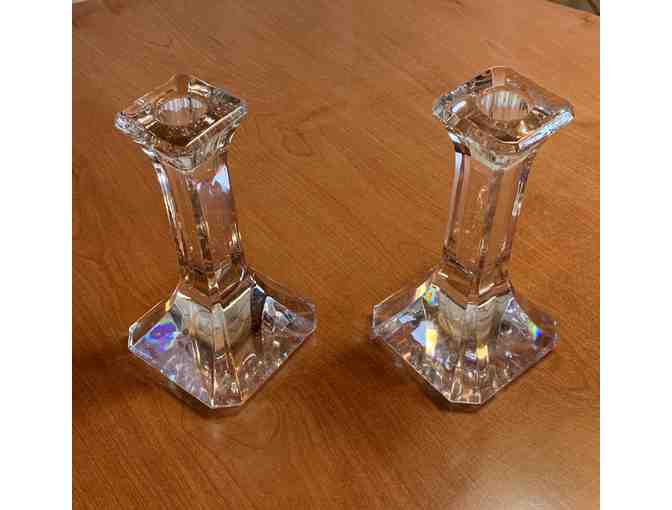 Orrefors Crystal Candlesticks
