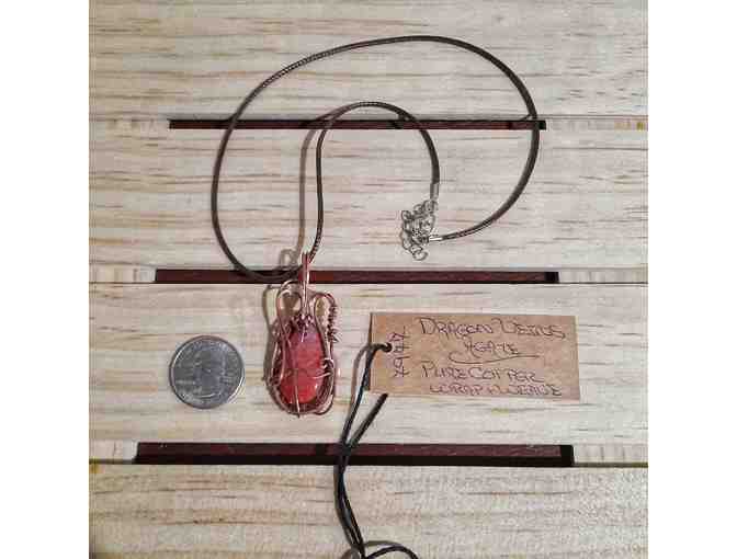 Natural Agate Dragon Veins Pendant and Necklace