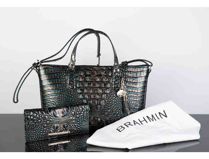 Brahmin Mini Asher Satchel and matching wallet