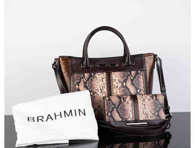 Brahmin Mini Arno Satchel and matching wallet