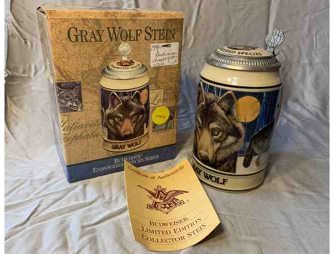 Budweiser Beer Stein - Gray Wolf