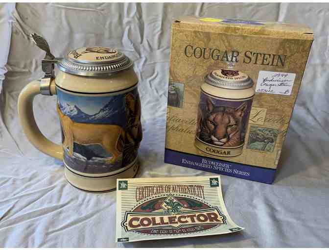 Budweiser Beer Stein - Endangered Cougar