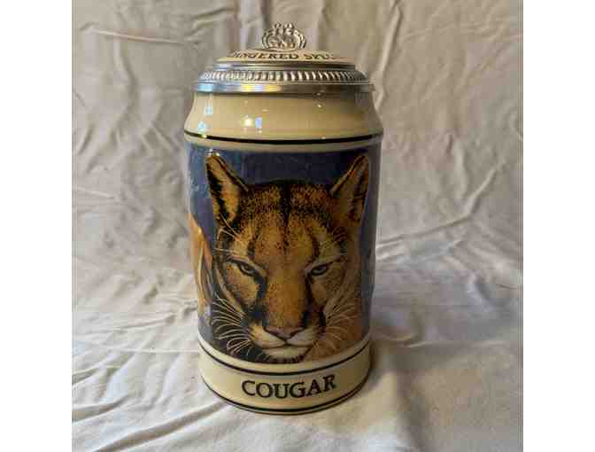 Budweiser Beer Stein - Endangered Cougar