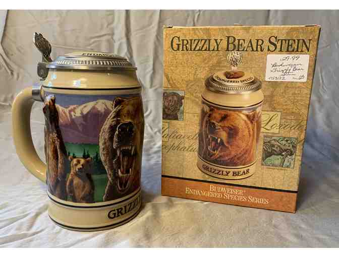 Budweiser Beer Stein - Grizzly Bear